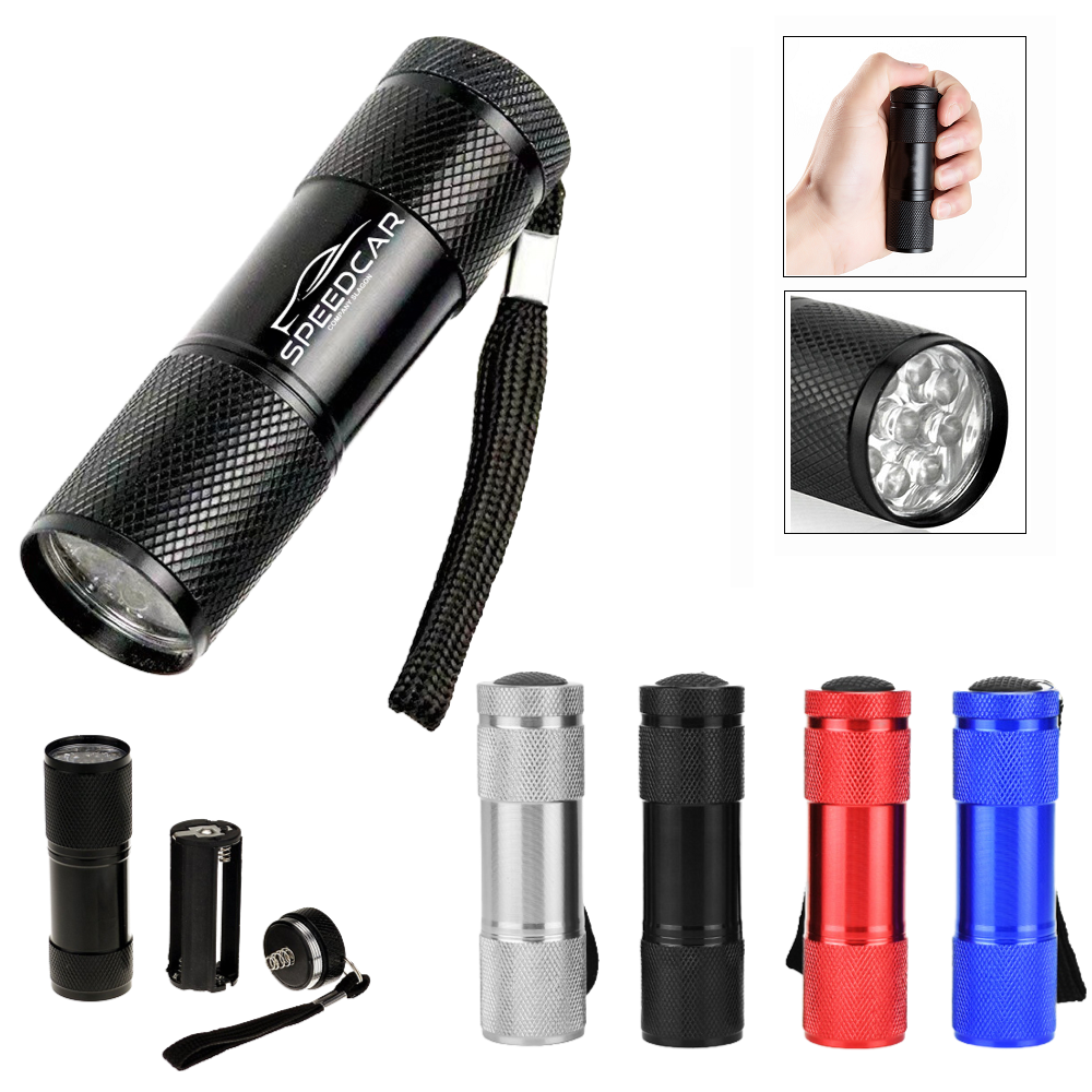 9 LED Metal Flashlight