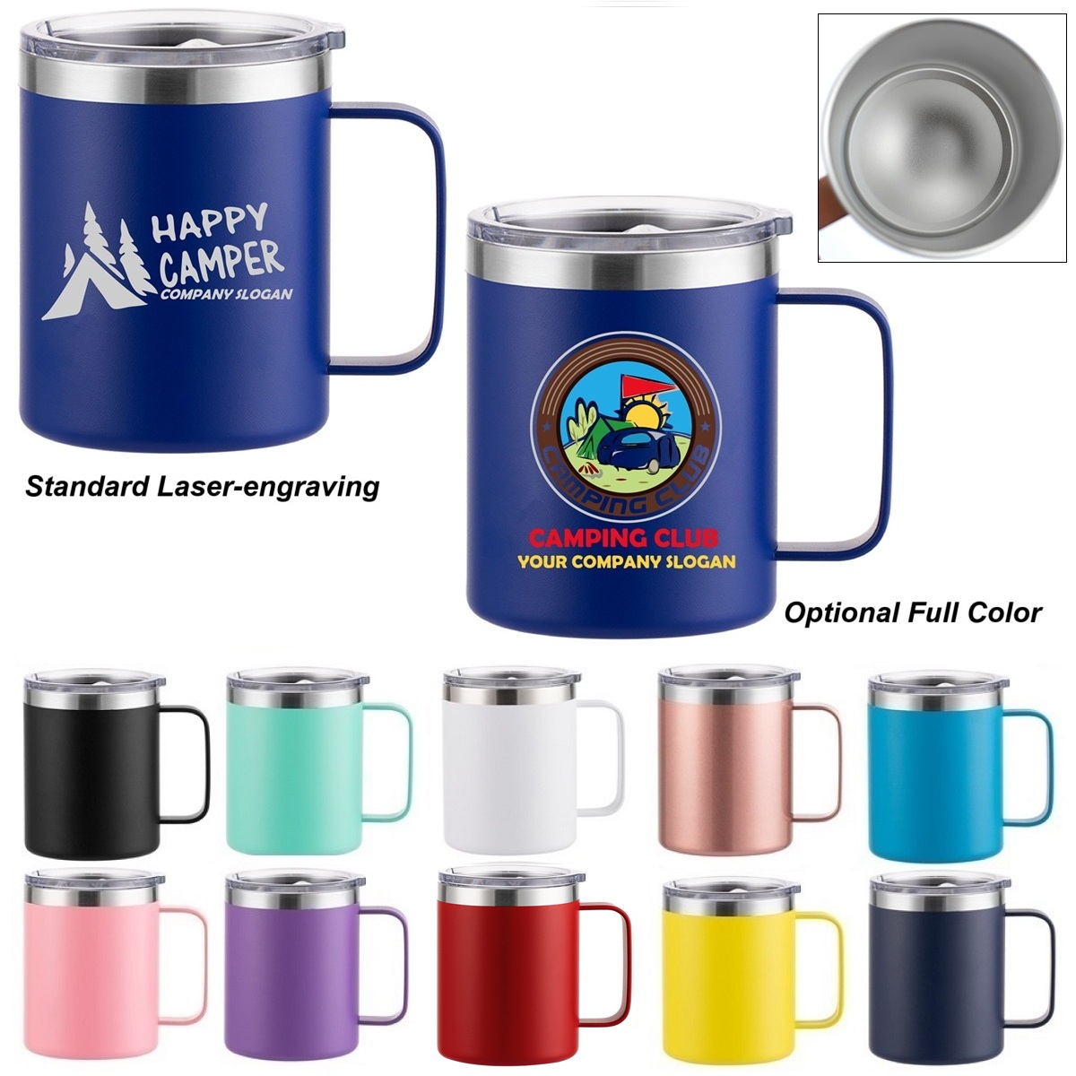 Stainless-steel Double Wall Camp Mug-12 oz