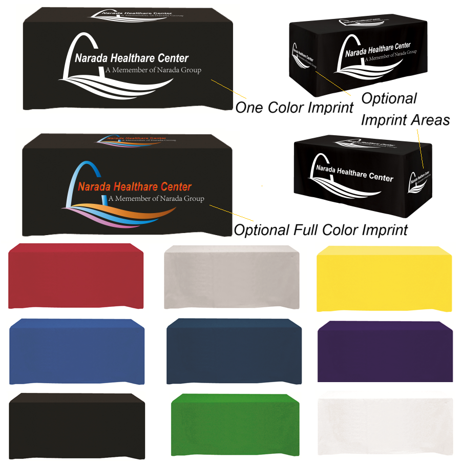 Serged Closed-Back Fitted Table Cover