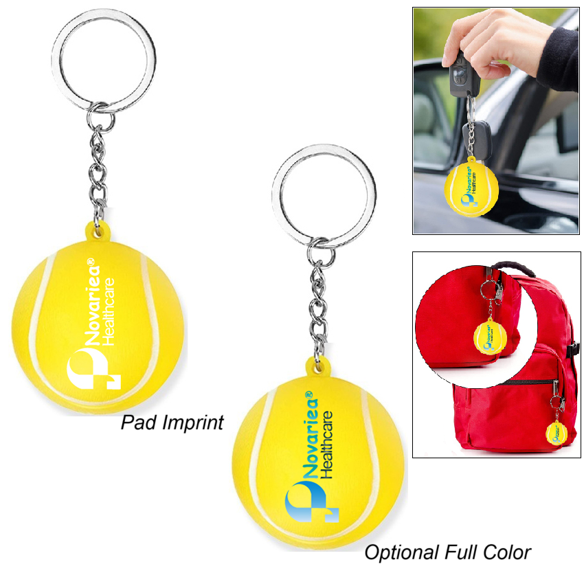 Tennis Stress Reliever Keychain