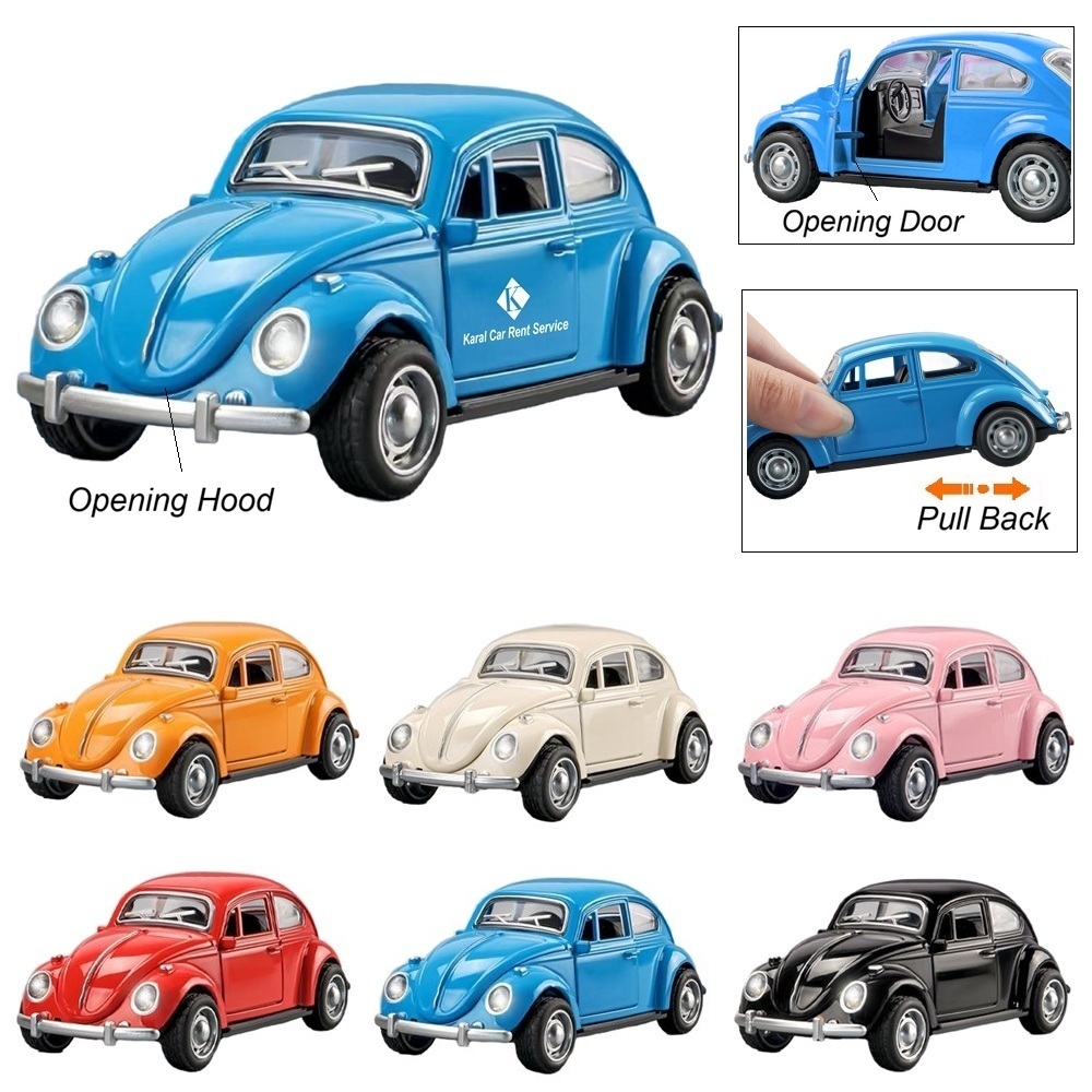 LJS0132-Diecast Beetle Car Model-Scale of 1:32