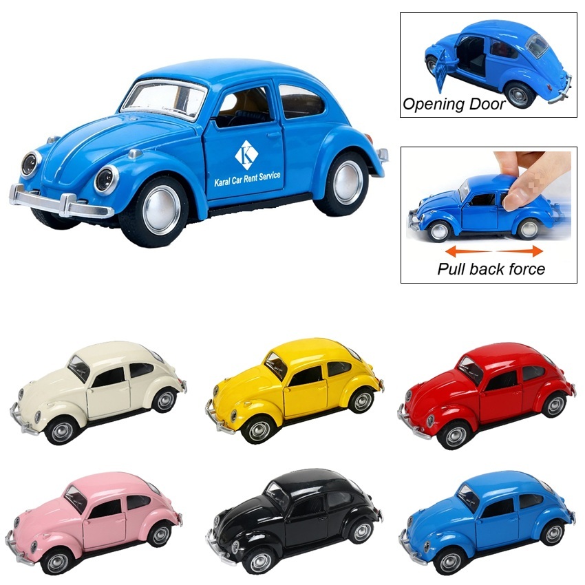 LJS0134-Diecast Beetle Car Model-Scale of 1:36
