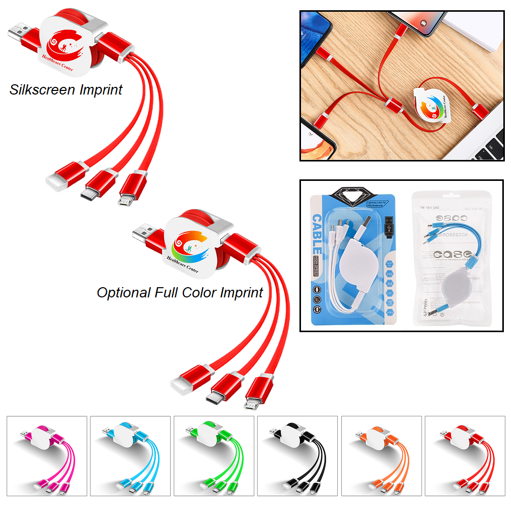 Retractable Charging Cable with USB-C