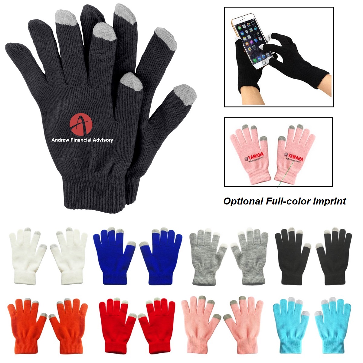 3 Finger Touch Screen Gloves