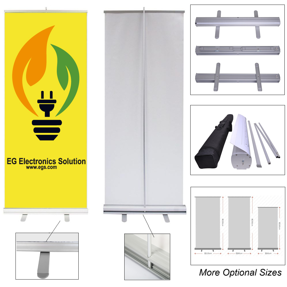 LJS0298-Custom Printed Retractor Banner Display