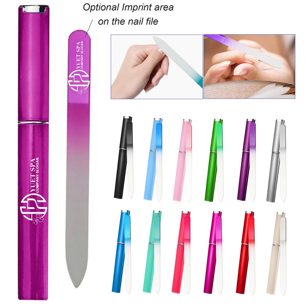 LJS0327-Glass Nail File In Plastic Case