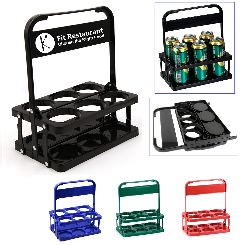 LJS0339-Foldable Beer Bottle Basket Holder