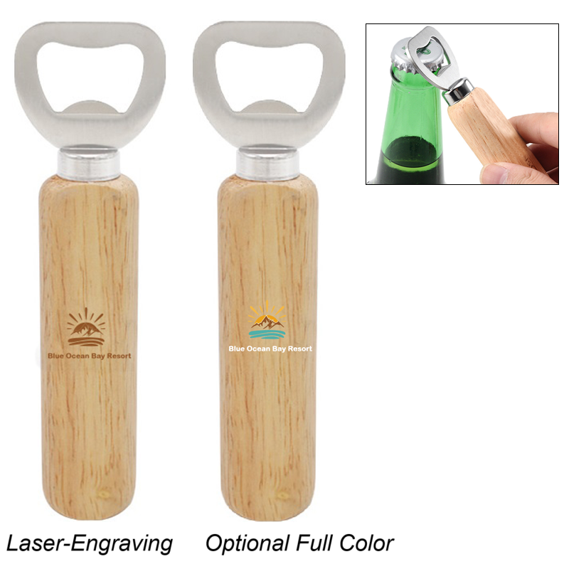 LJS0348-Wooden Handle Classic Bottle Openers