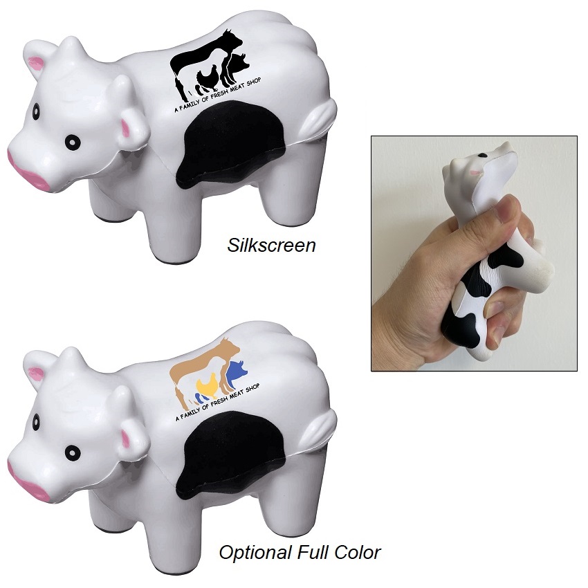 LJS0366-Cow Squishy Stress Reliever 