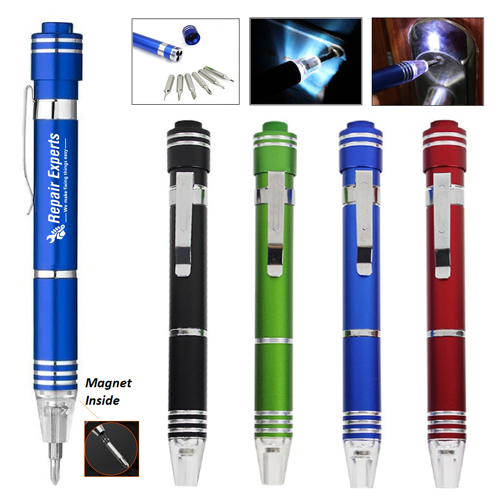 LJS0399-6-Bit Screwdriver Set with LED Flashlight