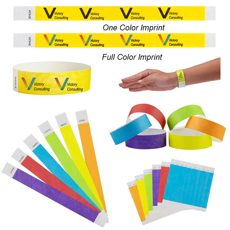 LJS0407-Imprinted Paper Wristband