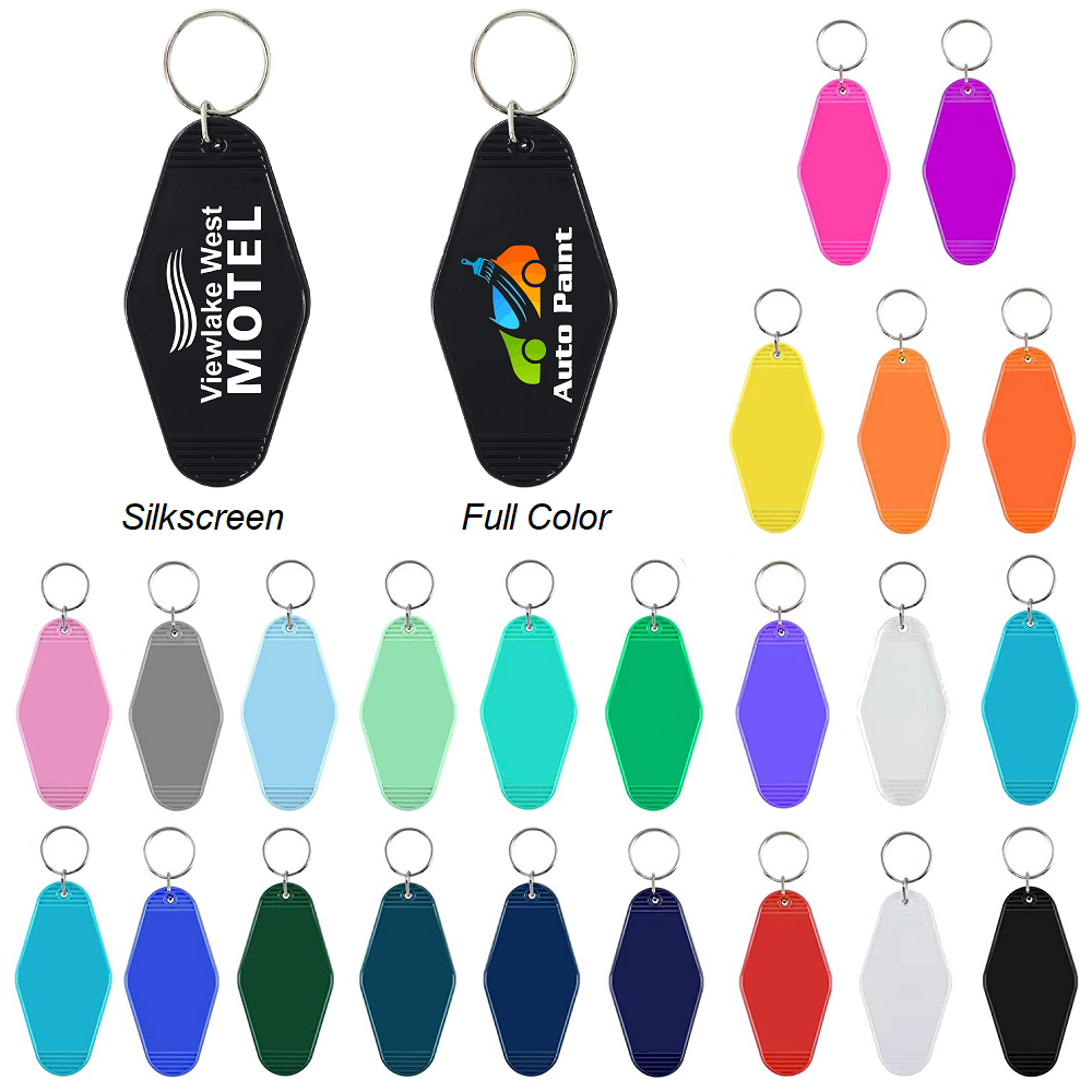LJS0413-Plastic Motel Style Keychain