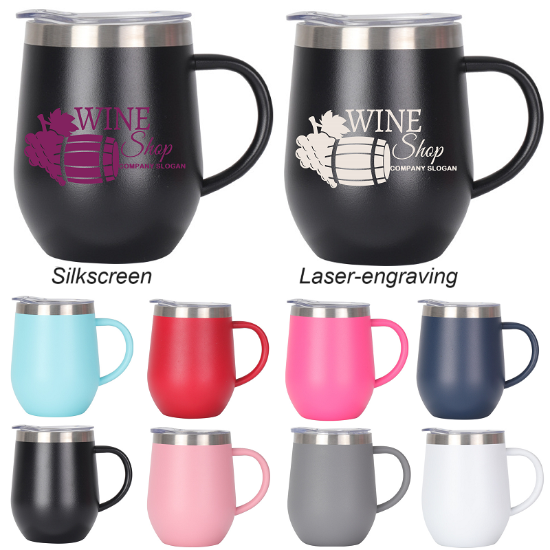 LJS0441-12 OZ Stainless steel Vacuum Insulated Mug-Powder Coated