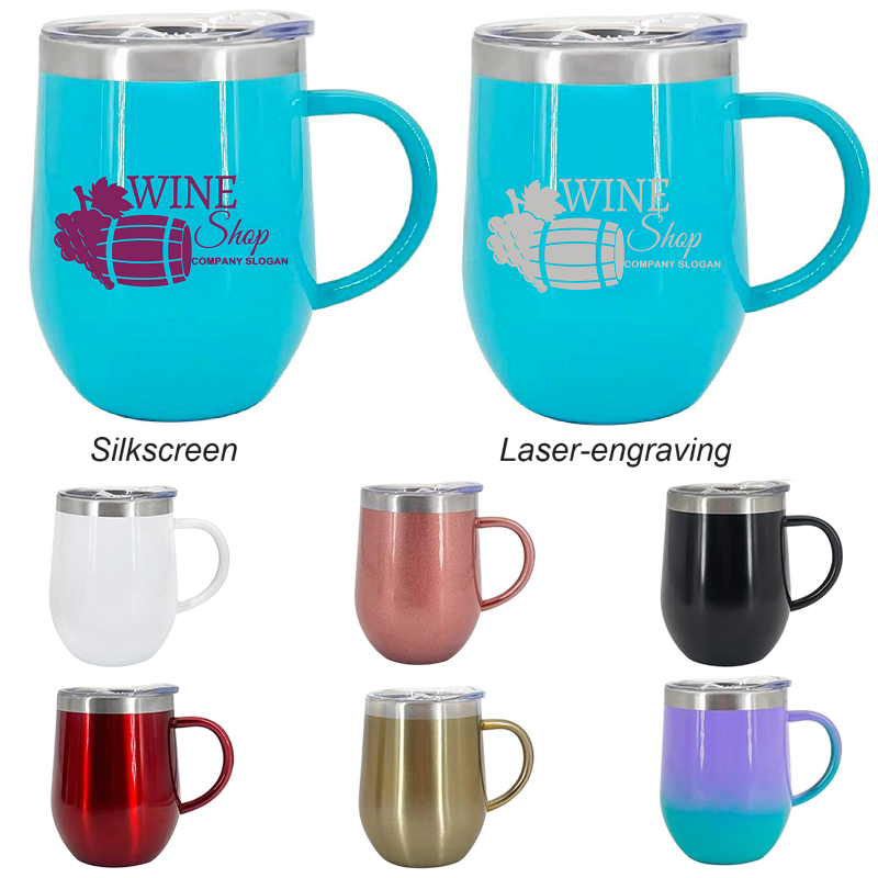 LJS0442-12 OZ Stainless steel Vacuum Insulated Mug-Painted