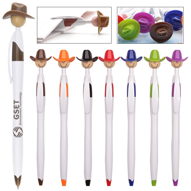 LJS0446-Cowboy Smiley Pen