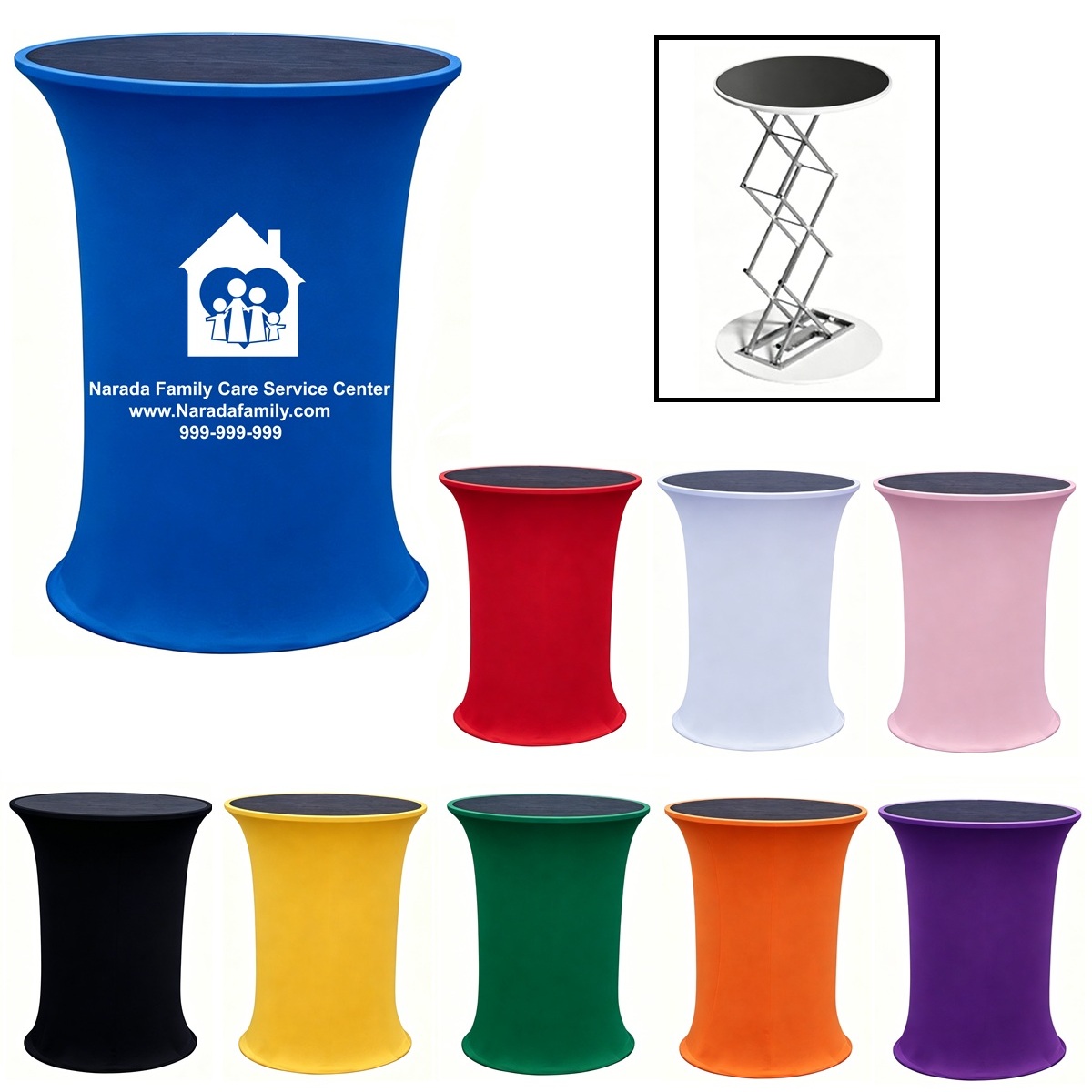 LJS0180-Collapsible Display Counter-Round 