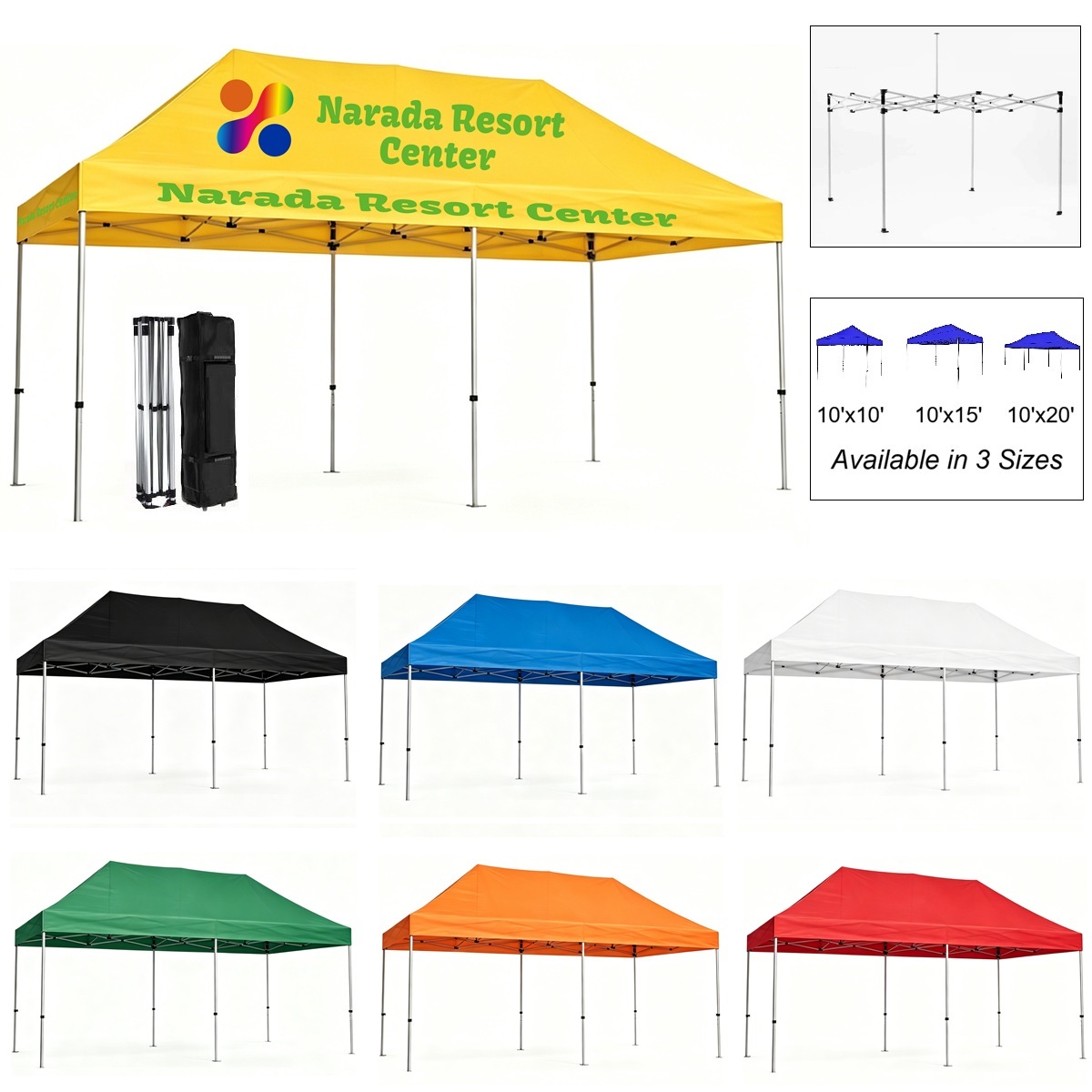 LJS0192-Custom Imprinted Pop up Tent-10'x20'